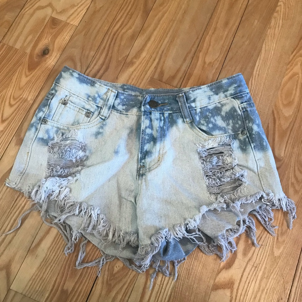 Jean Shorts Light-Washed